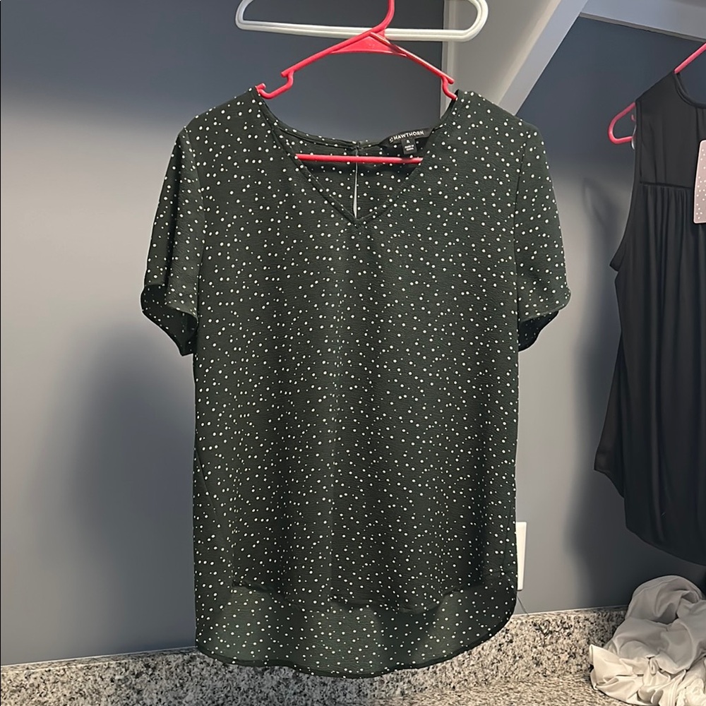 41 Hawthorn Green Short Sleeve Blouse